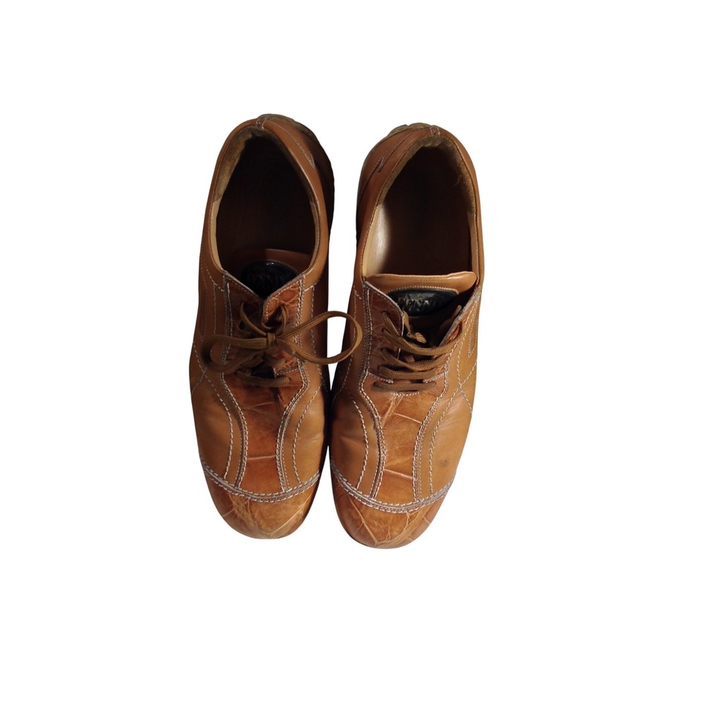 Fennix Italy Sport Mens Size 10.5 Brown Leather Low Top‎